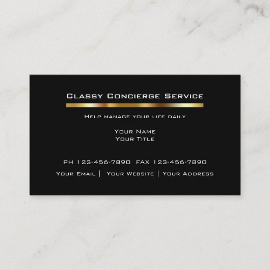 Noble Hausmeister-Visitenkarten Visitenkarte (Vorderseite)