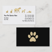 Noble Haustier-Visitenkarten Visitenkarte (Vorne/Hinten)