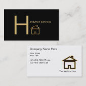 Noble Heimwerker-Visitenkarten Visitenkarte (Vorne/Hinten)