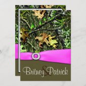 Noble hellrosa einladung (Vorne/Hinten)