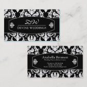 Noble Hochzeits-Planer-Visitenkarte Visitenkarte (Vorne/Hinten)
