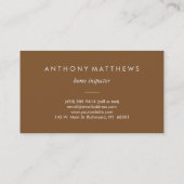 Noble hölzerne Bretter beruflich Visitenkarte (Rückseite)