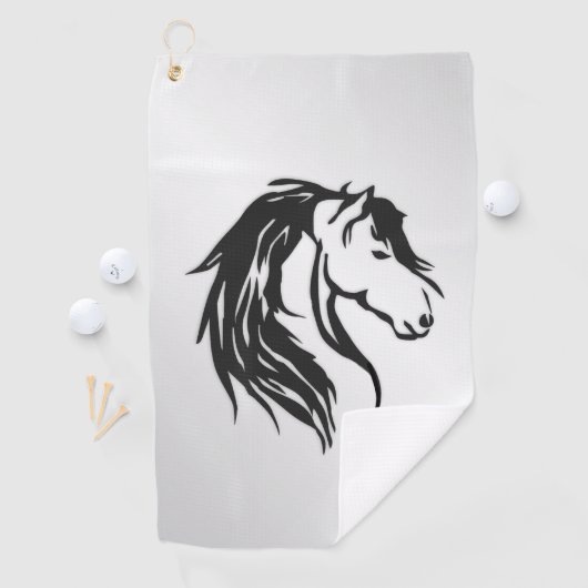 Noble Horse Head Golfhandtuch (Insitu)