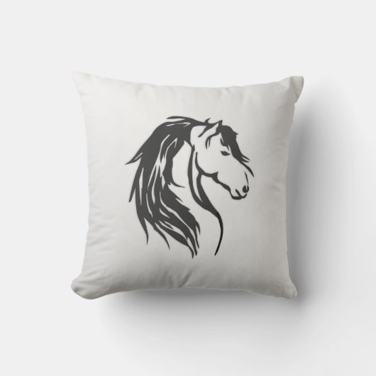 Noble Horse Head Kissen (Vorderseite)