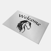 Noble Horse Welcome Fußmatte (Schrägansicht)