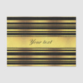 Noble Imitat-Goldfolie und schwarze Streifen Seidenpapier (Vorderseite)