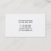 Noble kalligraphische Mathe-Tutor-Visitenkarte Visitenkarte (Rückseite)