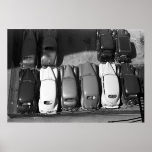 Noble klassische Autos, Vierzigerjahre Poster