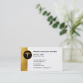 Noble Krankenversicherungs-Visitenkarten Visitenkarte (Stehend Vorderseite)
