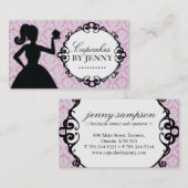 Noble Kuchen-Silhouette-Geschäfts-Karten Visitenkarte (Vorne/Hinten)