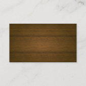 Noble Leder-u. Holz-Buchhalter-Visitenkarte Visitenkarte (Rückseite)