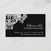 NOBLE LEUCHTER-VISITENKARTE VISITENKARTE (Rückseite)