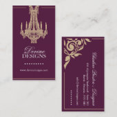 Noble Leuchter-Visitenkarte Visitenkarte (Vorne/Hinten)