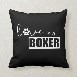 Noble Liebe ist ein Boxer Kissen