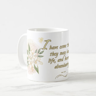 Noble Life Mug: 'John 10:10 Kaffeetasse
