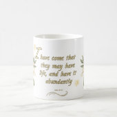 Noble Life Mug: 'John 10:10 Kaffeetasse (Mittel)