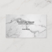 Noble MarmorVisitenkarte Visitenkarte (Rückseite)