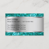 Noble Maskenbildner-Visitenkarten Visitenkarte (Rückseite)