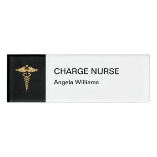 Noble medizinische Gebührn-Krankenschwester Namenschild