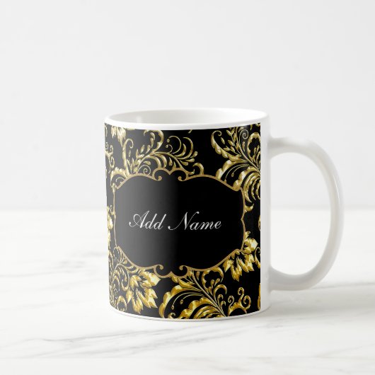 Noble Monogramm-Kaffee-Tassen Kaffeetasse (Rechts)