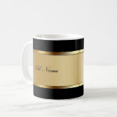 Noble Monogramm-Kaffee-Tassen Kaffeetasse (Vorderseite Links)