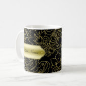Noble Monogramm-Kaffee-Tassen Kaffeetasse (Vorderseite Links)
