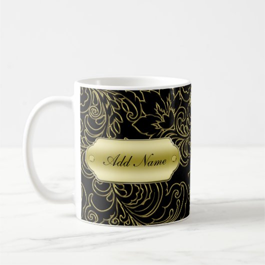 Noble Monogramm-Kaffee-Tassen Kaffeetasse (Links)