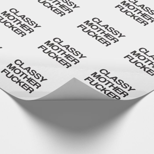 Noble Mutter Fu lustige unhöfliche offensive T - Geschenkpapier (Ecke)