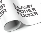 Noble Mutter Fu lustige unhöfliche offensive T - Geschenkpapier (Rolleneckpunkt)