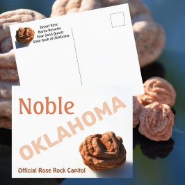 Noble Oklahoma Rose Rock Hauptstadt Fotografie Postkarte