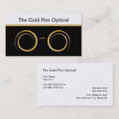 Noble optische Visitenkarten Visitenkarte (Vorne/Hinten)