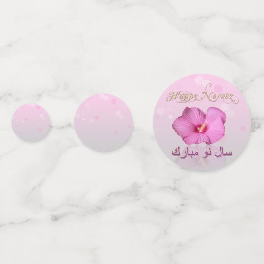 Noble Persian New Year Norooz Hibiskus Konfetti (Rückseiten)