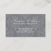 Noble Pink-Damast-Visitenkarte Visitenkarte (Rückseite)