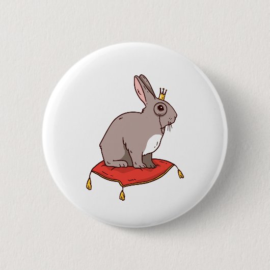 Noble Rabbit Button (Vorderseite)
