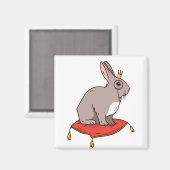 Noble Rabbit Magnet (Vorderseite/Rückseite)