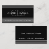 Noble Rechtsanwalts-Visitenkarte Visitenkarte (Vorne/Hinten)