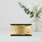 Noble Rechtsanwalts-Visitenkarten Visitenkarte (Stehend Vorderseite)