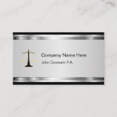 Noble Rechtsanwalts-Visitenkarten Visitenkarte (Vorderseite)