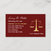 Noble Rechtsanwalts-Visitenkarten Visitenkarte (Vorderseite)