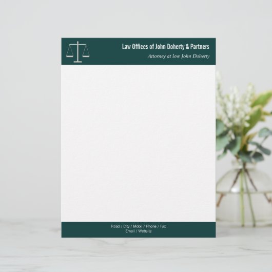 Noble RECHTSANWALTSBÜROS | perfekt Briefkopf (Stehend Vorderseite)