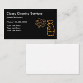 Noble Reinigungs-Dienstleistungen Visitenkarte (Vorne/Hinten)