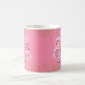 Noble rosa weibliche Rosen-Initiale Kaffeetasse (Mittel)