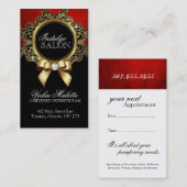 Noble Salon-und Wellness-Center-Geschäfts-Karten Terminkarte (Vorne/Hinten)