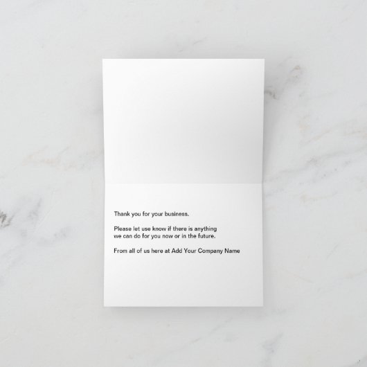 Noble schillernde danken Ihnen Karten (Innenseite)