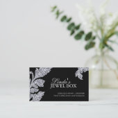 Noble Schmuck-Designer-Visitenkarten Visitenkarte (Stehend Vorderseite)