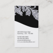 Noble Schmuck-Designer-Visitenkarten Visitenkarte (Rückseite)