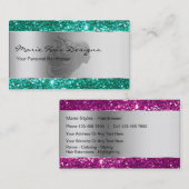 Noble Schönheits-Friseur-Visitenkarten Visitenkarte (Vorne/Hinten)