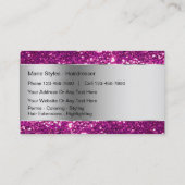 Noble Schönheits-Friseur-Visitenkarten Visitenkarte (Rückseite)