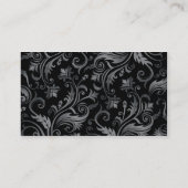 Noble schwarze visitenkarte (Rückseite)
