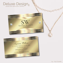 Noble Shimmery Gold Shiny Diamonds und Monogram